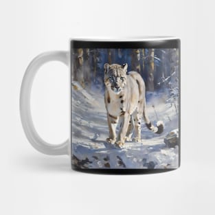 Snow Leopard Study Mug